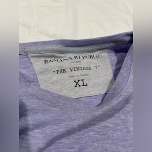 Banana Republic lilac vintage tee size XL